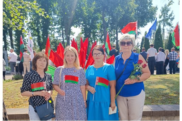 Участие в митинге, посвященному 81-й годовщине освобождения Волковыска от немецко-фашистских захватчиков