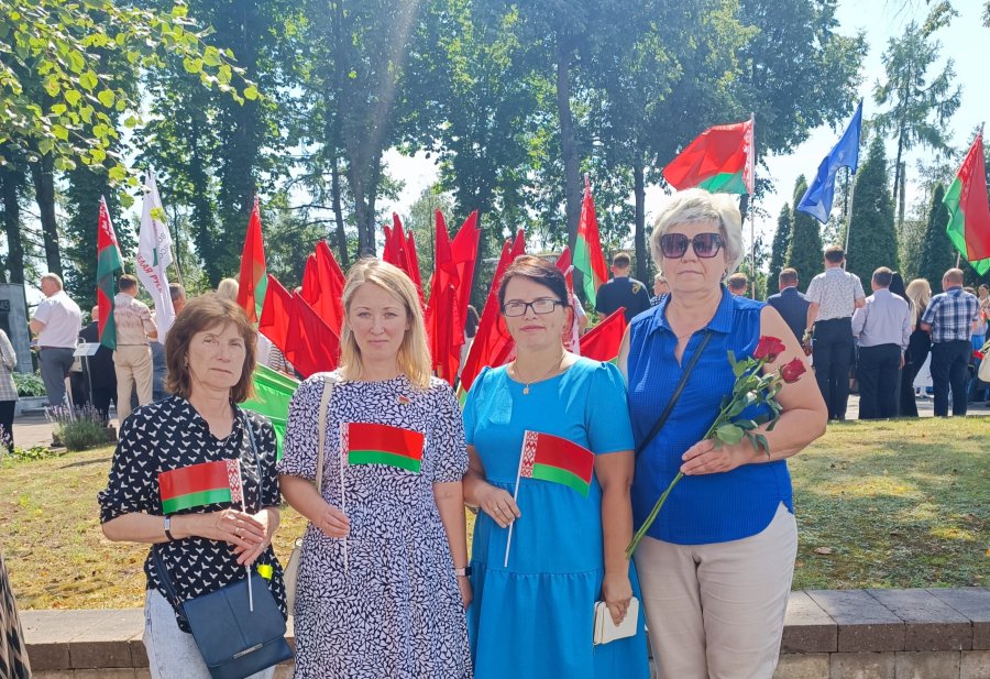 Участие в митинге, посвященному 81-й годовщине освобождения Волковыска от немецко-фашистских захватчиков